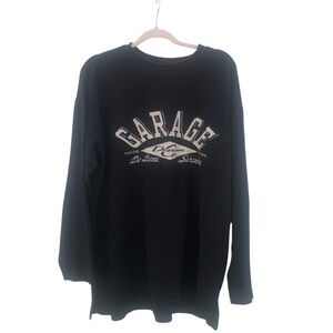 vintage 90’s y2k Men’s black Garage Denim CO cotton pullover Made in USA